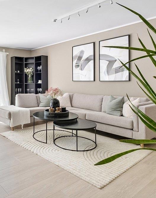 Dywan w domu biały dywan i biała sofa